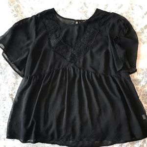 Black fancy blouse